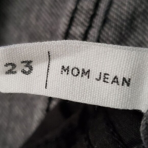 Pacsun High Rise Mom Jeans Stone Washed Grey 23 - Picture 9 of 9